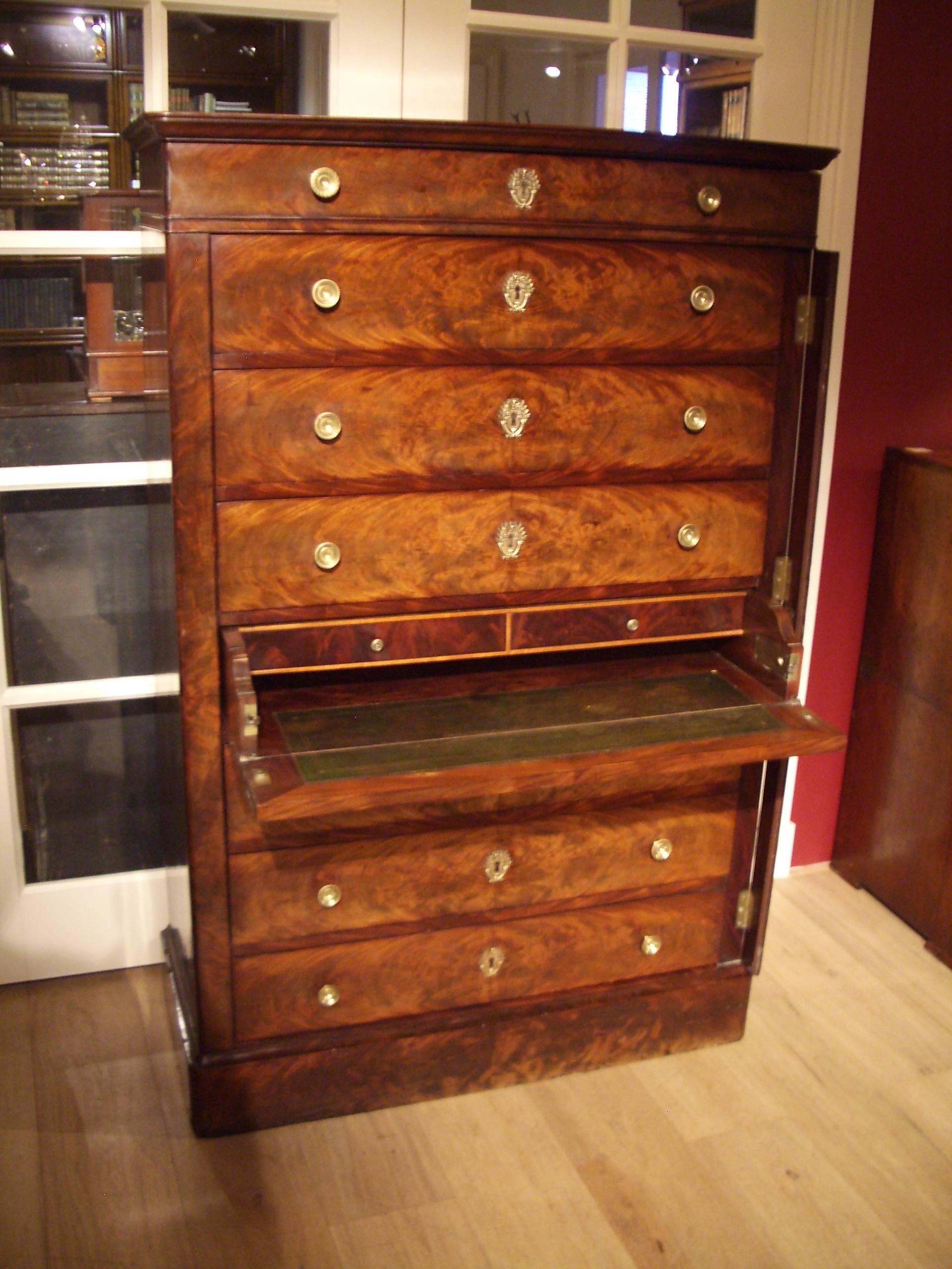 19th Century Mahogany Chiffoniere Chest of Drawers 1