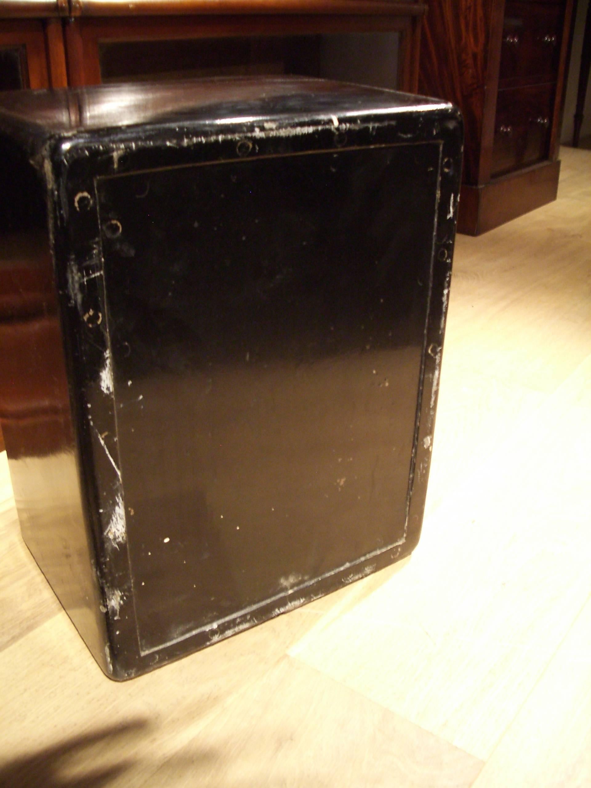 British Small 19th Century Safe in Completely Original Condition