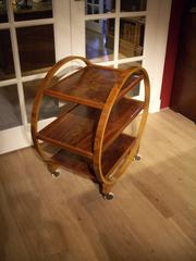 Art Deco Walnut Trolley