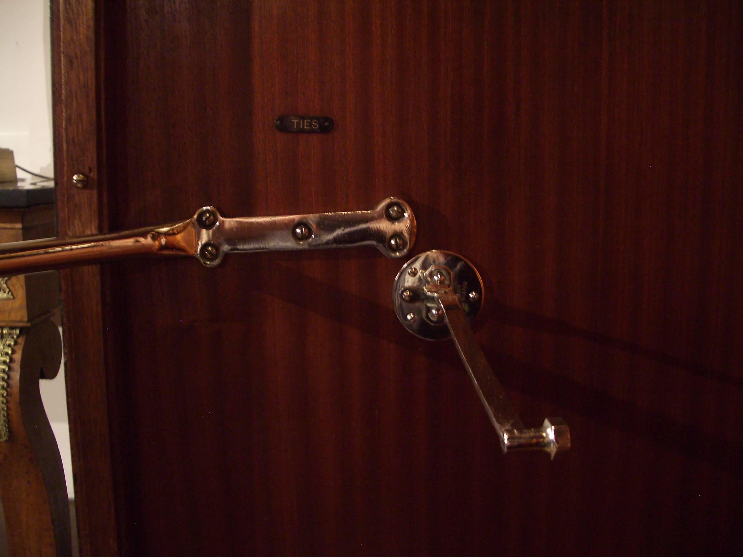 Wood Art Deco Mahogany Compactom Wardrobe