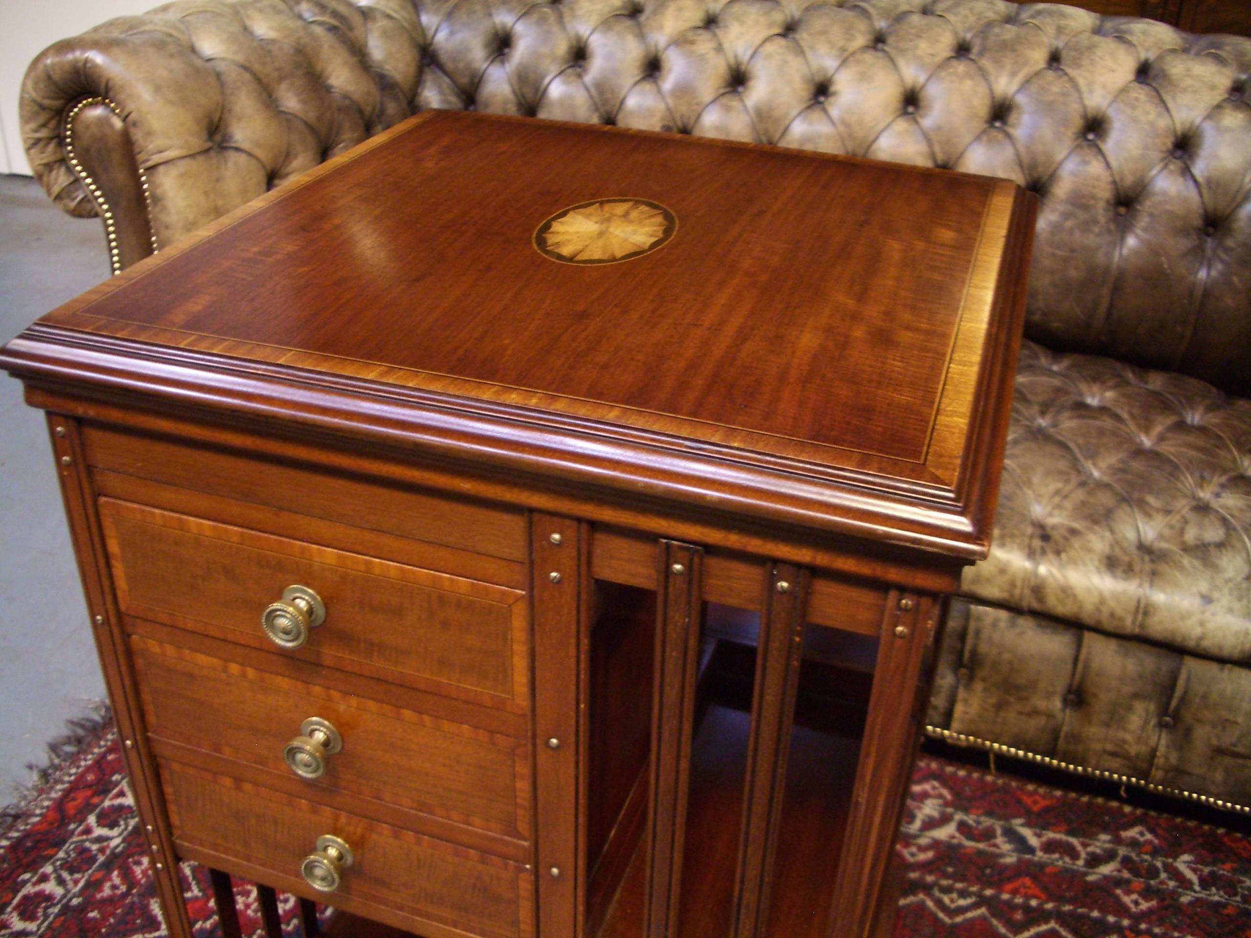 British 19th Century Special Revolving Bookcase