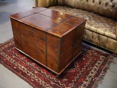 19th Century Beautiful Anglo-Indian Small Teak Chest