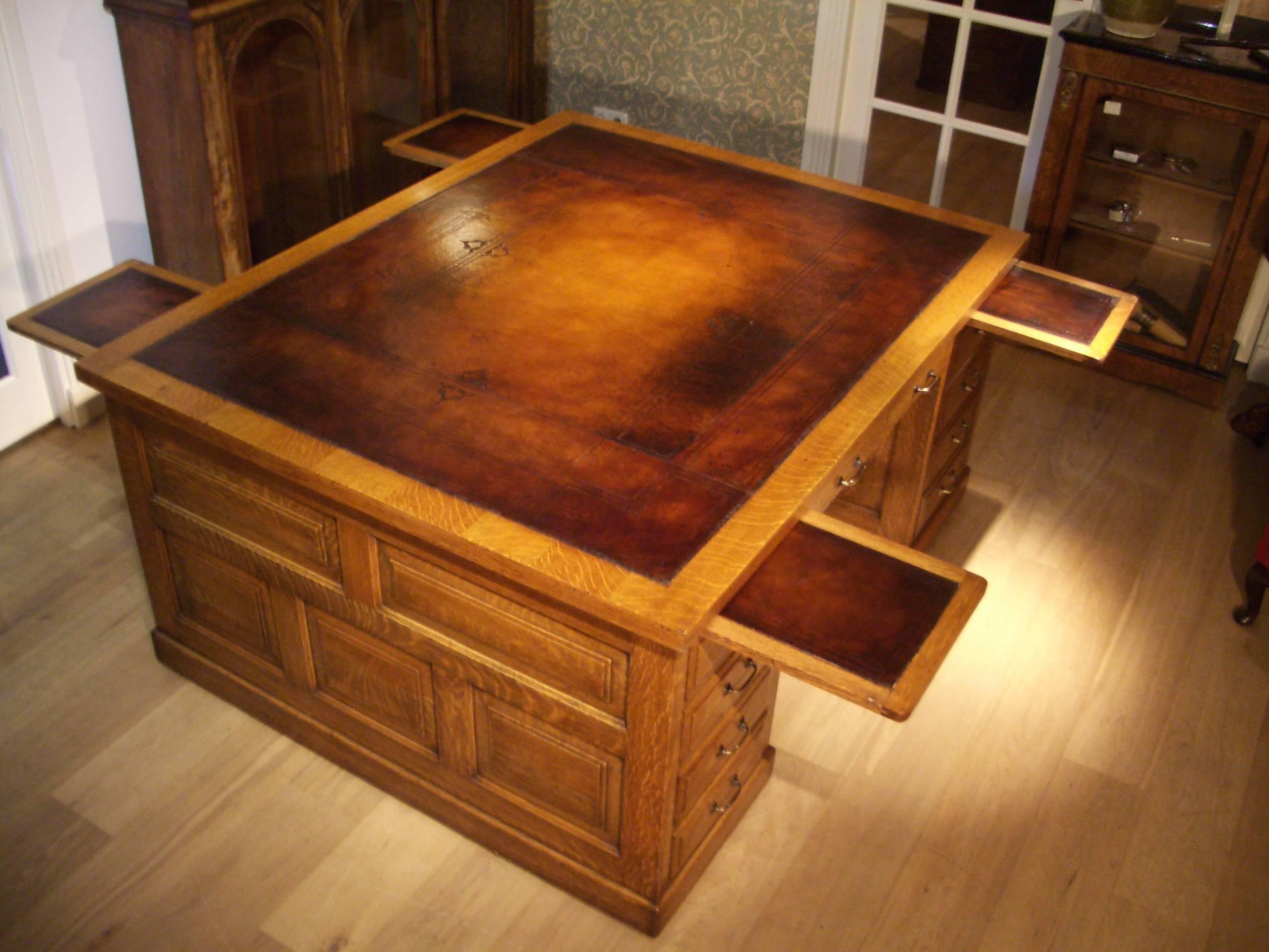 big oak desk