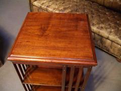 Beautiful Walnut Revolving Bookcase