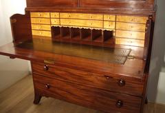 19th Century Georgian Mahogany Linen Press