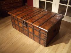 19th Century Beautifully Aged Teak Wooden Chest