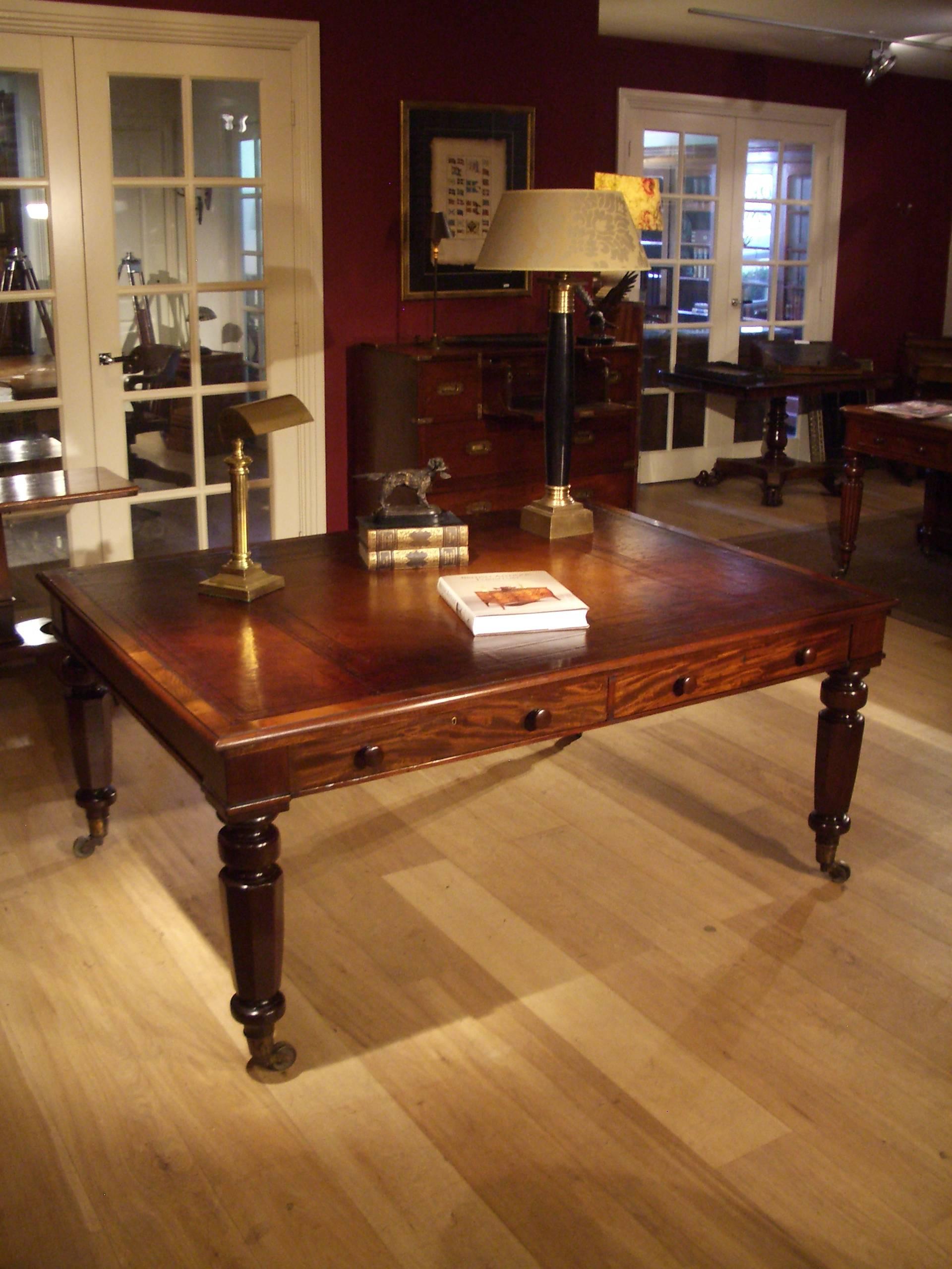 William IV Mahogany Library Table/Writing Table 2
