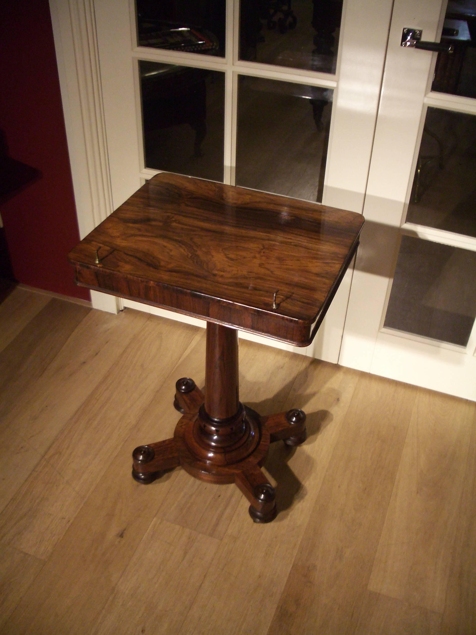 19th Century William IV Rosewood Book Stand 4