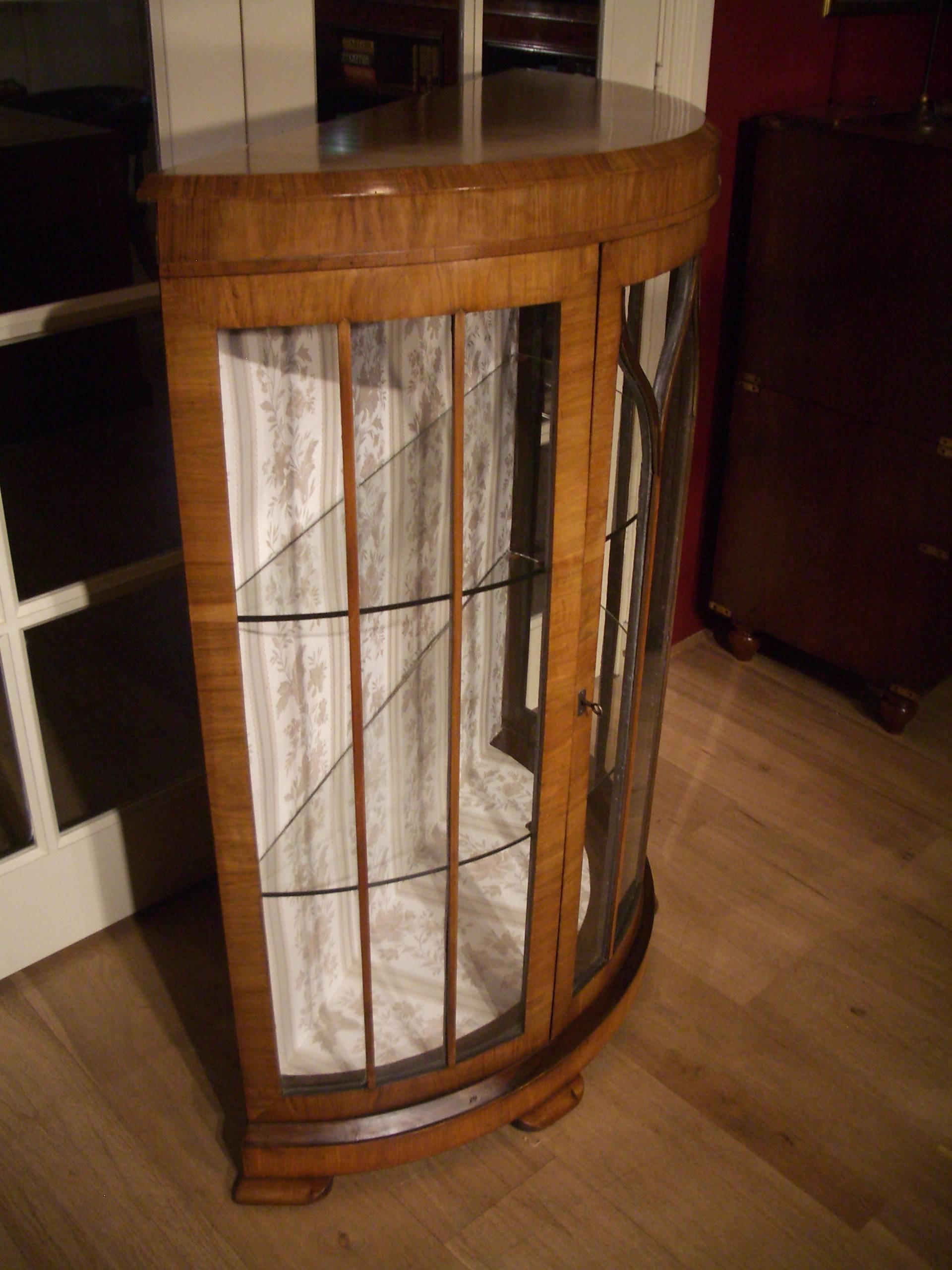Early 20th Century Original Art Deco Display Cabinet