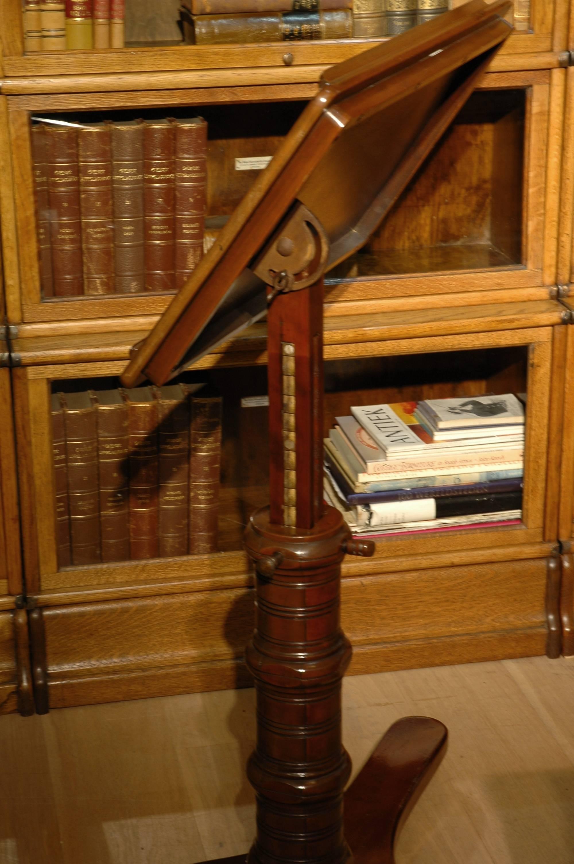 Edwardian Mahogany Reading Table or Book Stand