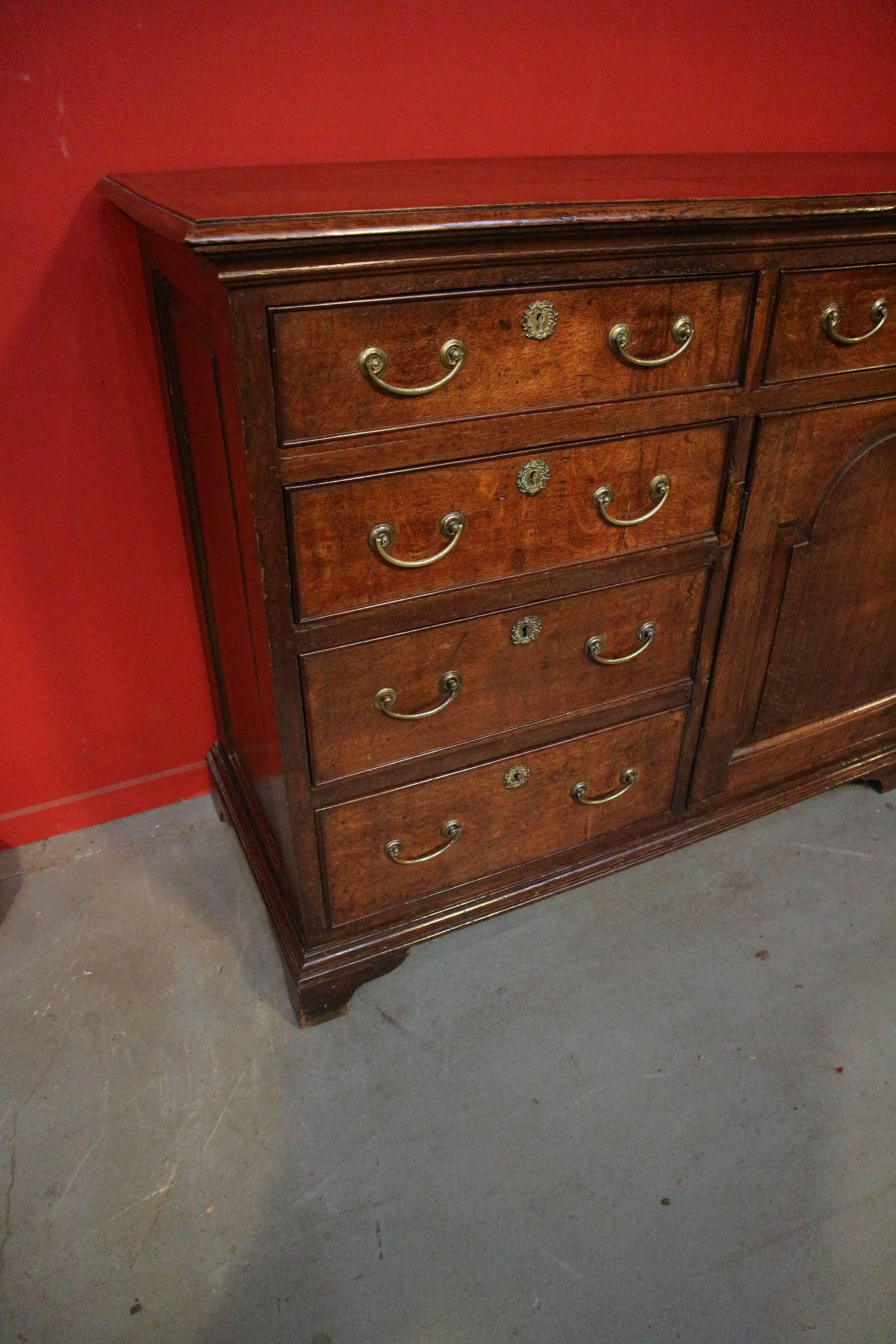 English 18th Century George III Oak Dresser