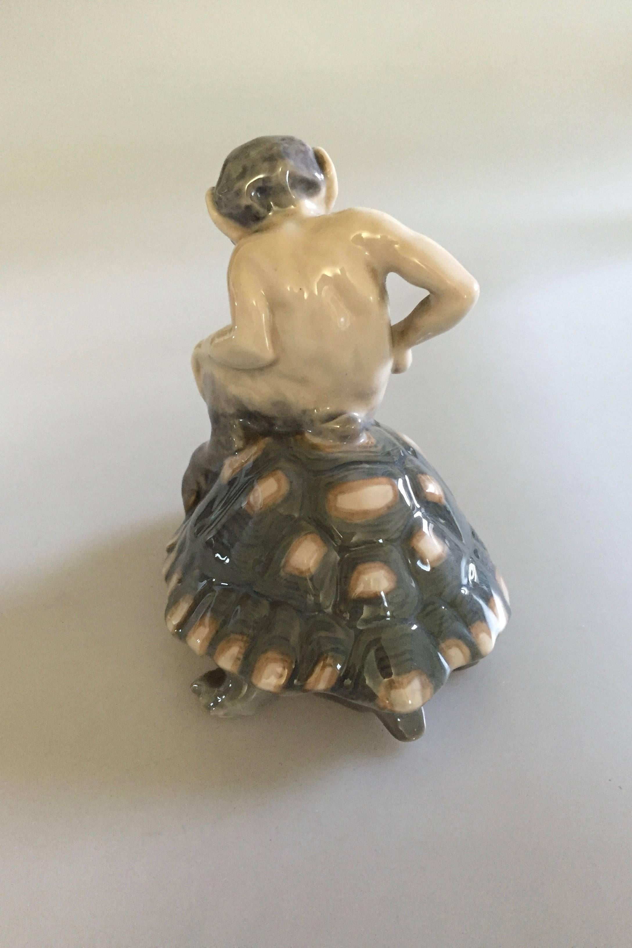Royal Copenhagen Knud Kyhn Faun/Pan on a Turtle #1880

In perfect condition. Measures 13 x 13 cm (5 1/8
