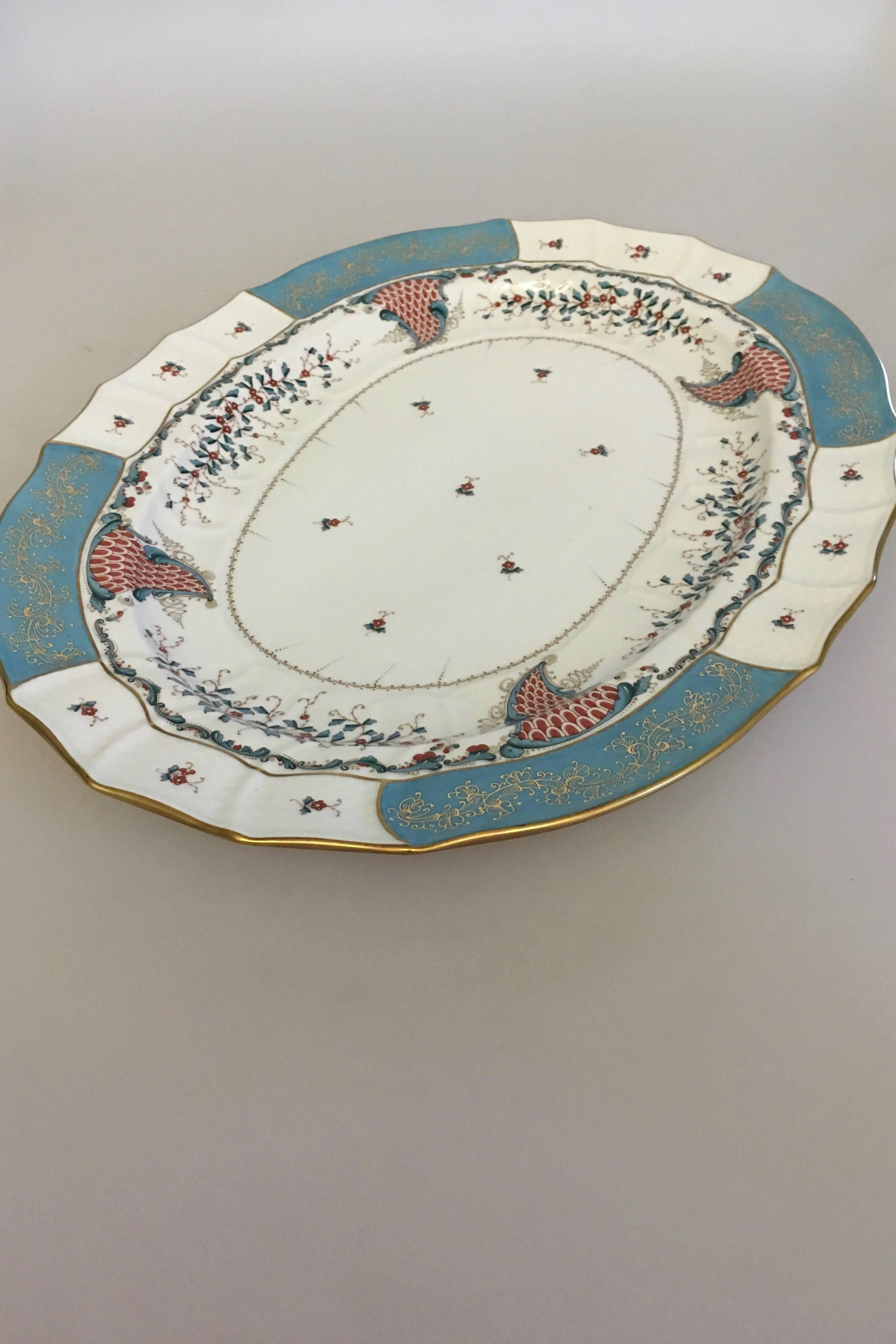 Herend Cornucopia (TCA) oval serving platter, Hungary #1100. Hungarian vintage Herend porcelain serving platter. Hand-painted with one of Herend's most magnificent pattern 