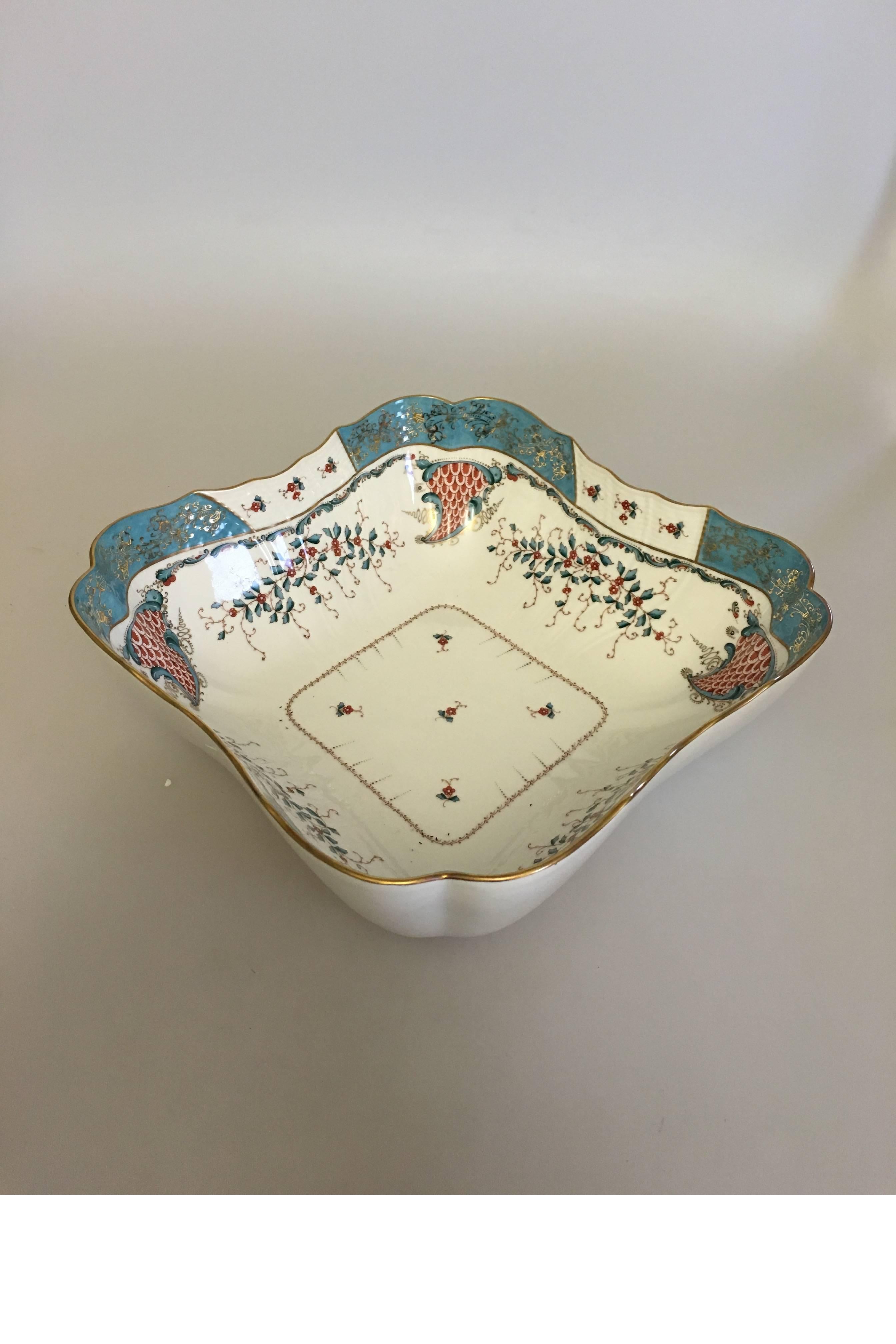 Herend Cornucopia (TCA) salad bowl #1180. Hungarian vintage Herend porcelain salad bowl. Hand painted with one of Herend's most magnificent pattern 