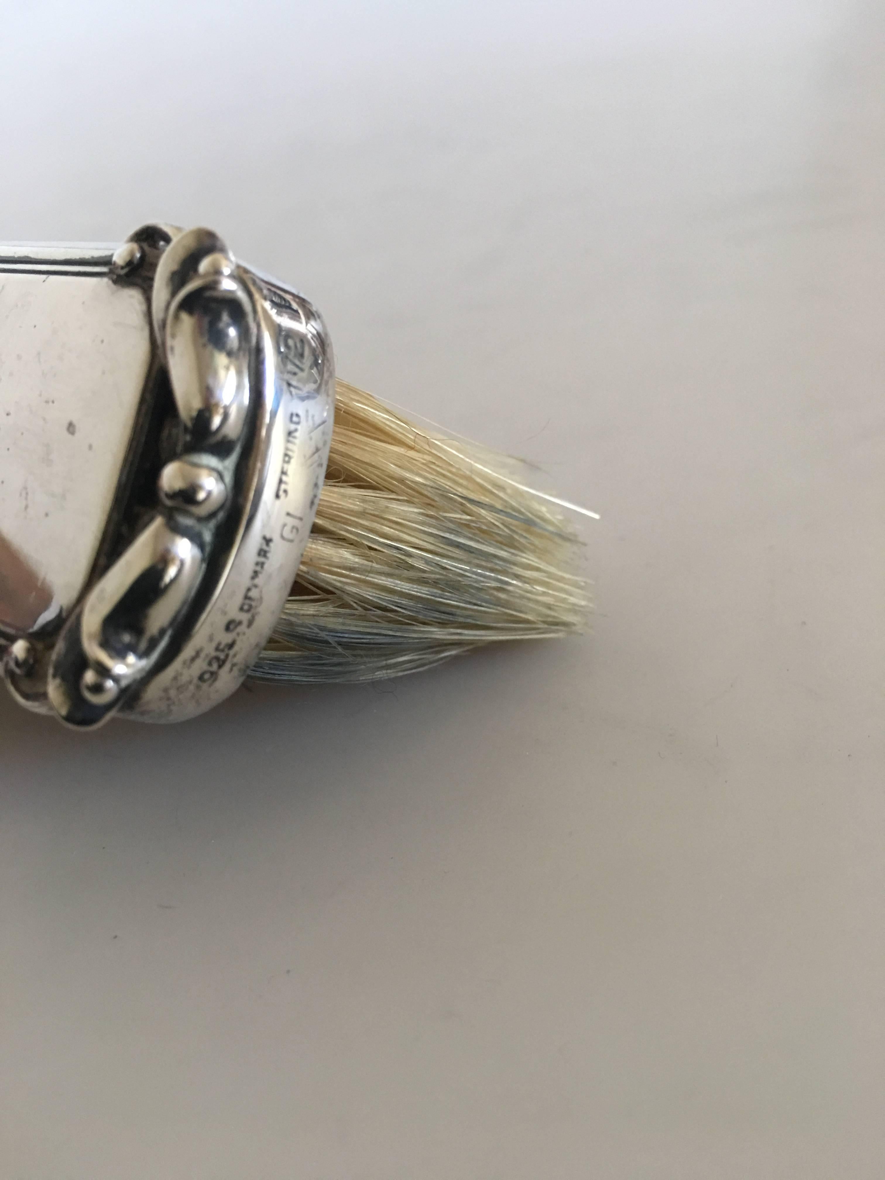 Art Nouveau Georg Jensen Brush No. 172 with Sterling Silver Handle For Sale