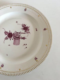 Royal Copenhagen Flora Danica Purpur Round Serving Tray