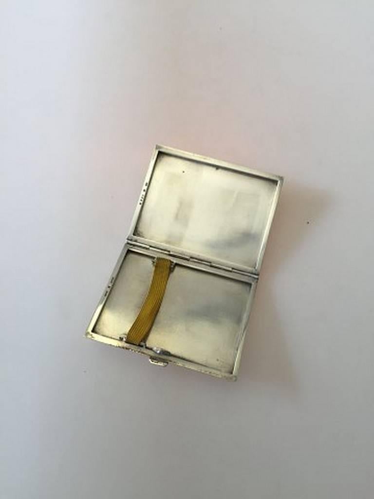 Georg Jensen sterling silver card/ cigarette holder/box #226b from 1933-1944. Measures 6.7 cm x 8.2cm and is in good condition.