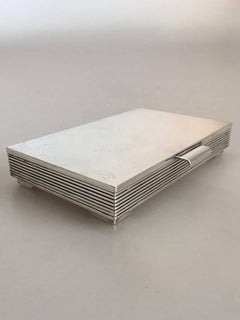 Georg Jensen Sterling Silver Sigvard Bernadotte Cigarette Holder / Box #712A