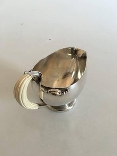 Georg Jensen Blossom Sterling Silver Gravy Boat #2A