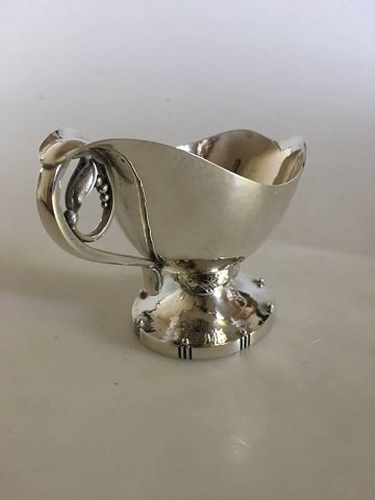 Georg Jensen sterling silver sauce boat #71B. Measures 14 cm and is in perfect condition.