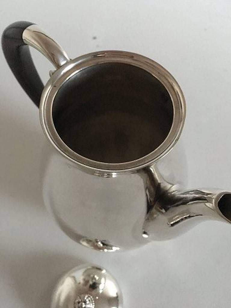 Art Nouveau Georg Jensen Sterling Silver Coffee Pot #526 For Sale