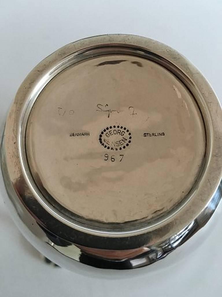 Danish Georg Jensen Sterling Silver Coffee Pot #967 by Sigvard Bernadotte For Sale