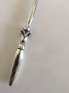 Georg Jensen Button Hook No. 172 in Sterling Silver and Stainless Steel