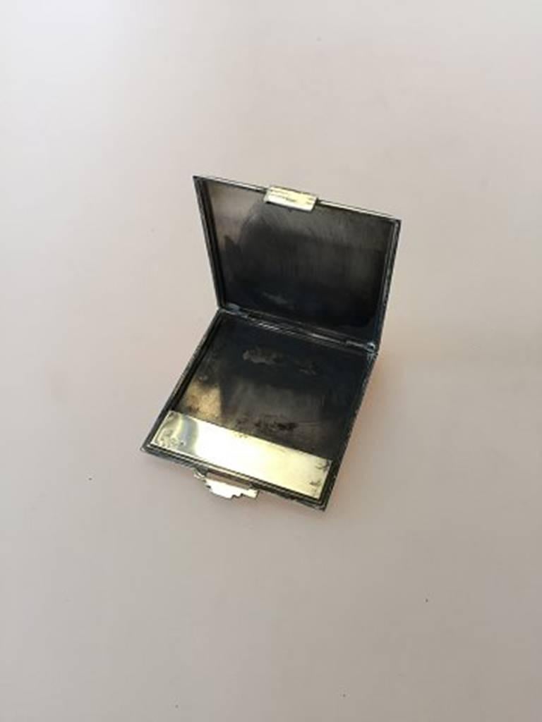 Georg Jensen sterling silver card or match holder #226 from 1933-1944. Measures 5.7cm x 6.5cm and is in good condition.