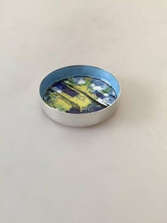 Inger Hanmann Enamel Bowl in Sterling Silver from Anton Michelsen