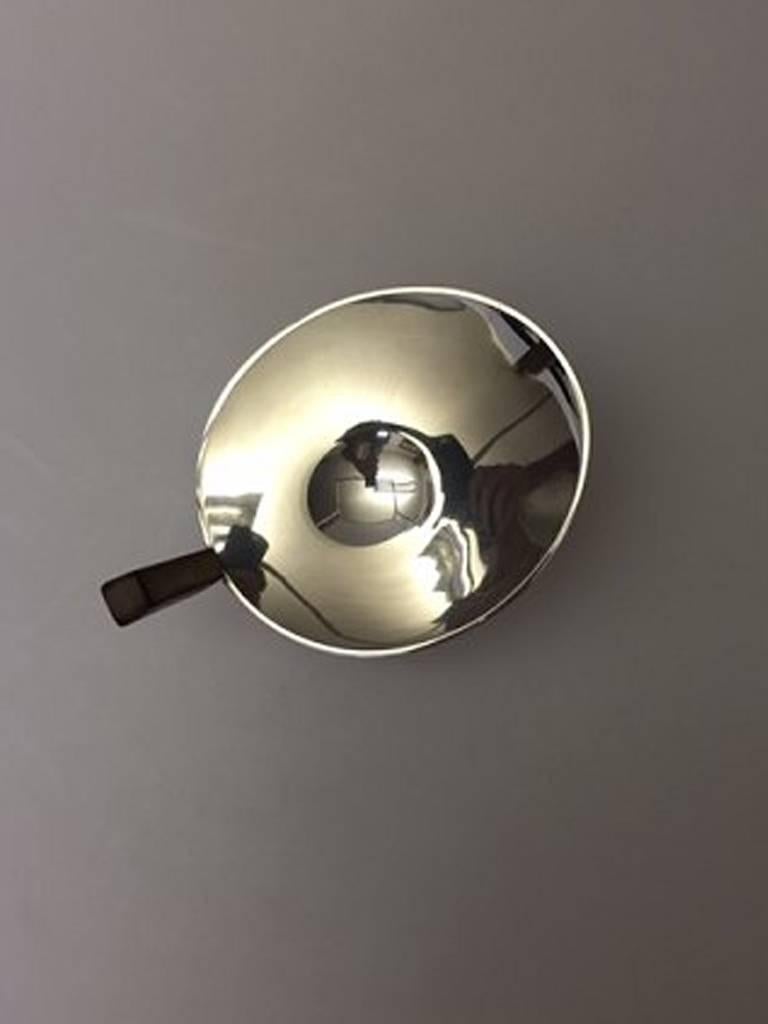 Scandinavian Modern Modern Cohr Sterling Silver Bowl with Wooden Handle