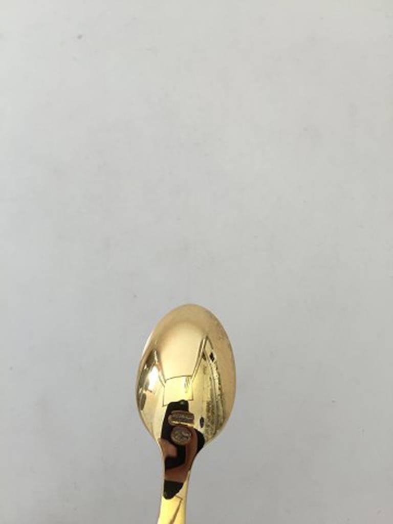 Royal Copenhagen Michelsen Georg Jensen Flora Danica mocha spoon. Measures: 11.5 cm / 4 1/2 in. In perfect condition.