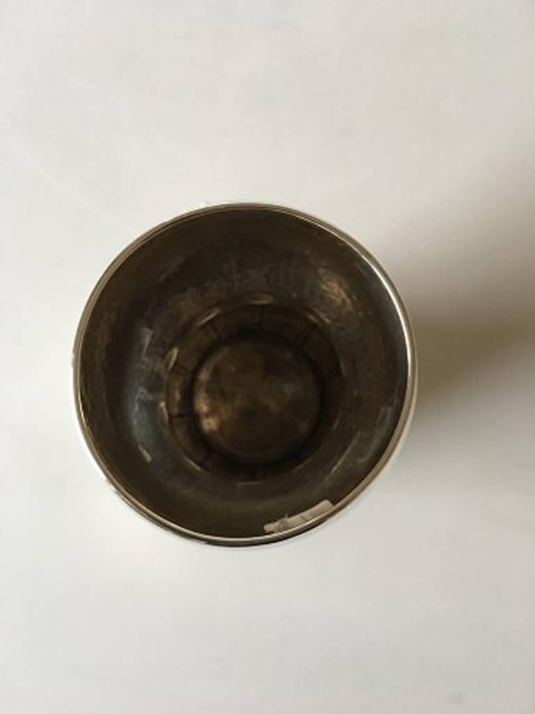 silver goblet vase