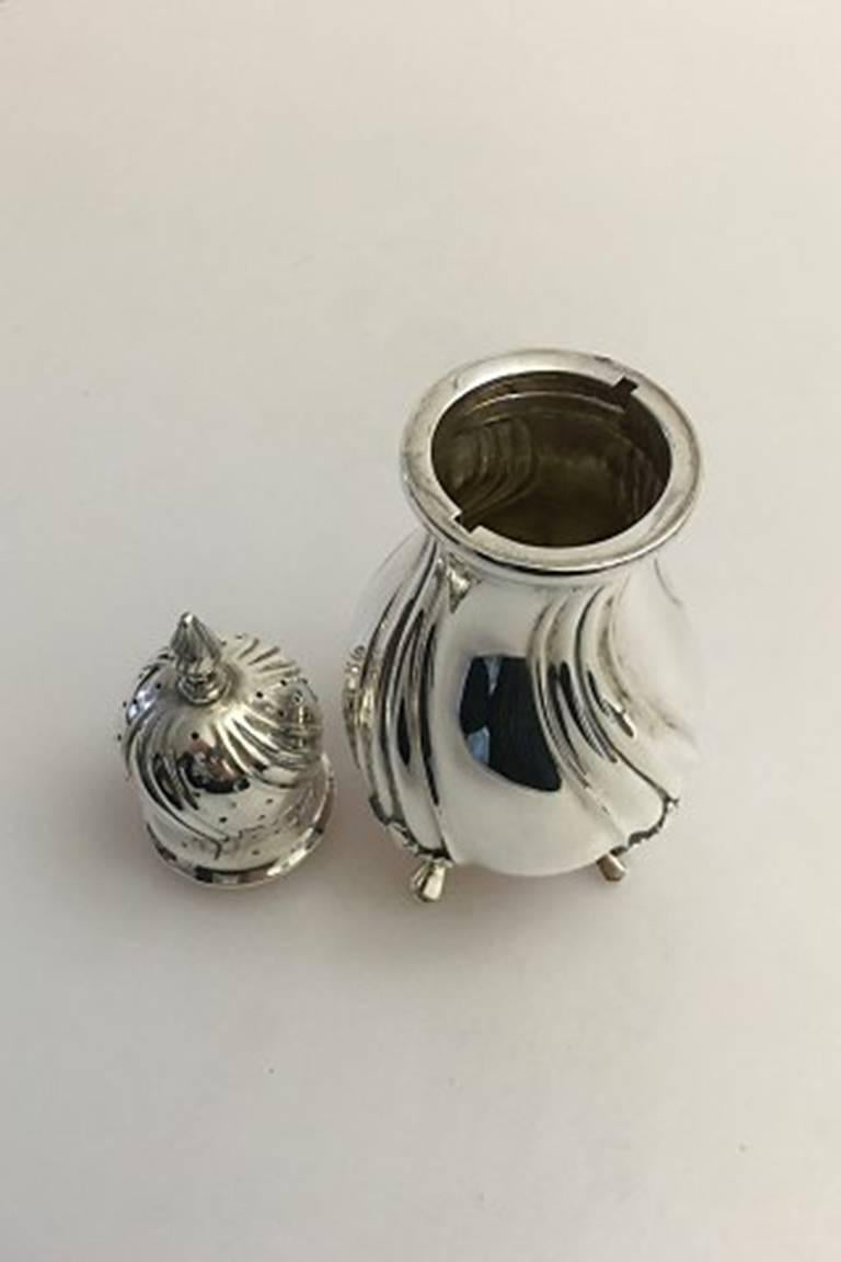 Art Nouveau Large Swedish Sugar Shaker in 830 Silver, in Perfect Condition For Sale