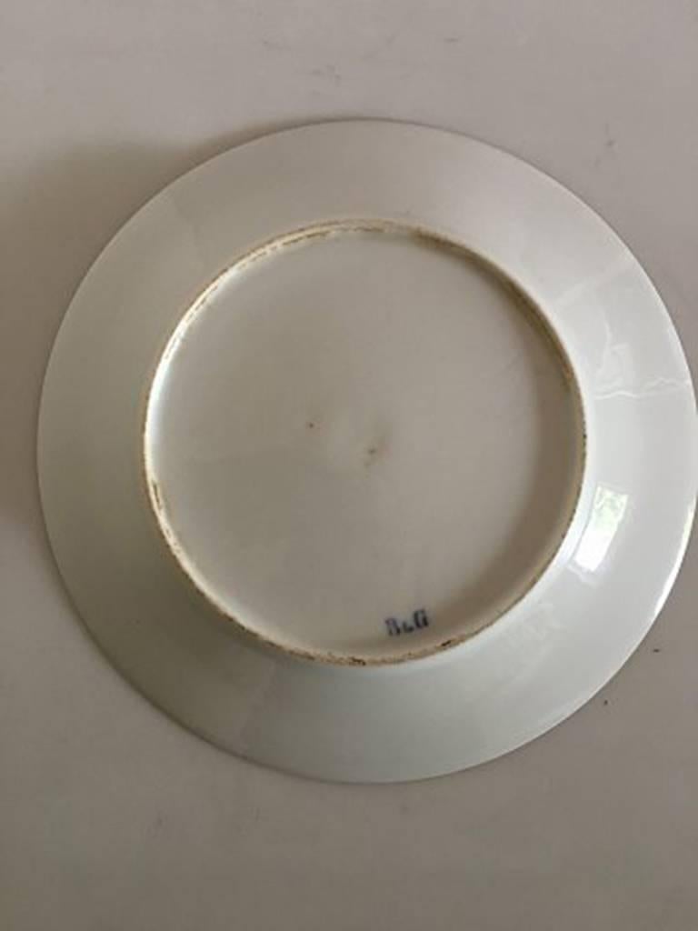 Bing and Grondahl plate from the Oldenborgske Stel from 1861, designed by Christia

 Measures 21.5cm and is in good condition.
 