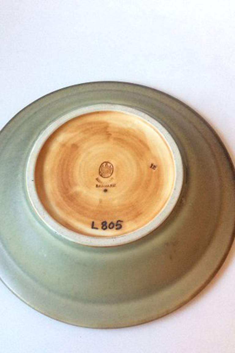 Bing & Grondahl stoneware dish with motif of deer no. L805. Measures 18.5cm / 7 1/4 in.
 