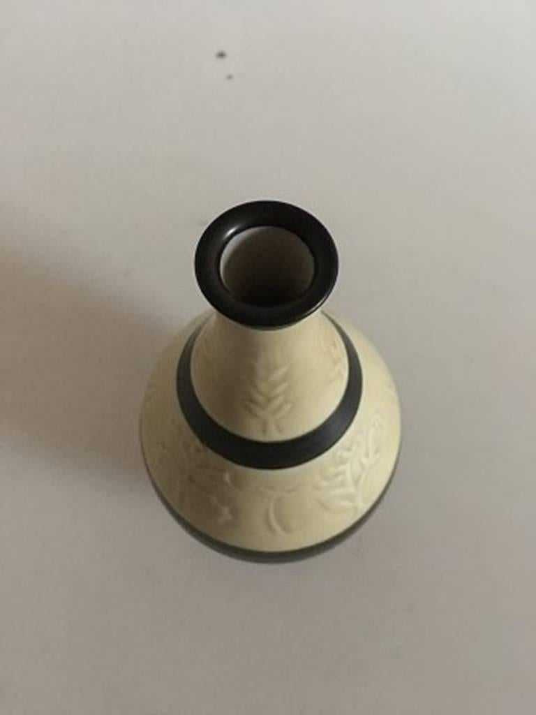 Danish Bing & Grondahl Art Nouveau Stoneware Vase #948 by Cathinka Olsen For Sale