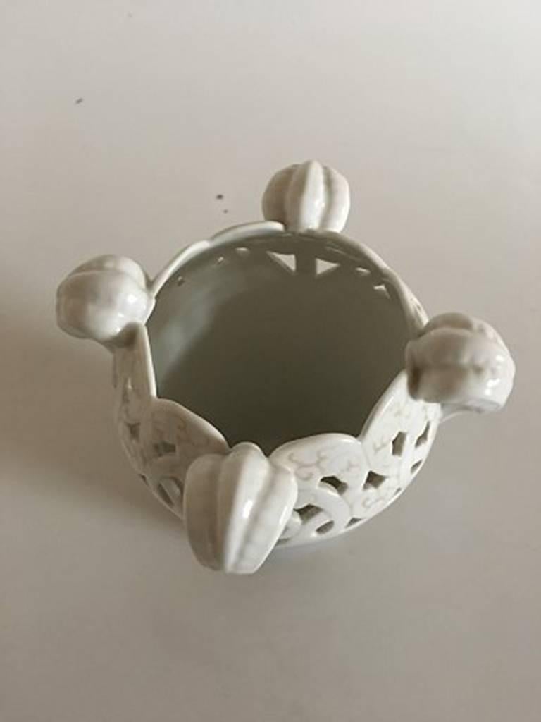 Hand-Painted Royal Copenhagen Art Nouveau Fern Vase #198/219