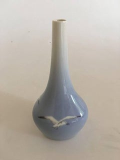 Bing & Grondahl Triangular Art Nouveau Vase with Seagulls #1714759