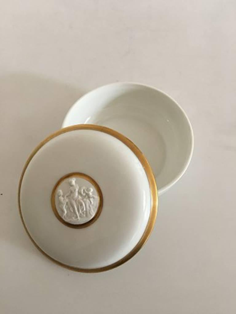 Art Nouveau Bing & Grøndahl Lidded Bowl For Sale
