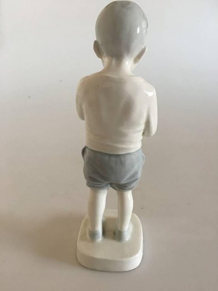 Art Nouveau Bing & Grondahl Figurine Boy Peter #1696 For Sale