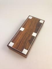 Hans Hansen Rosewood Box with Sterling Silver Inlay