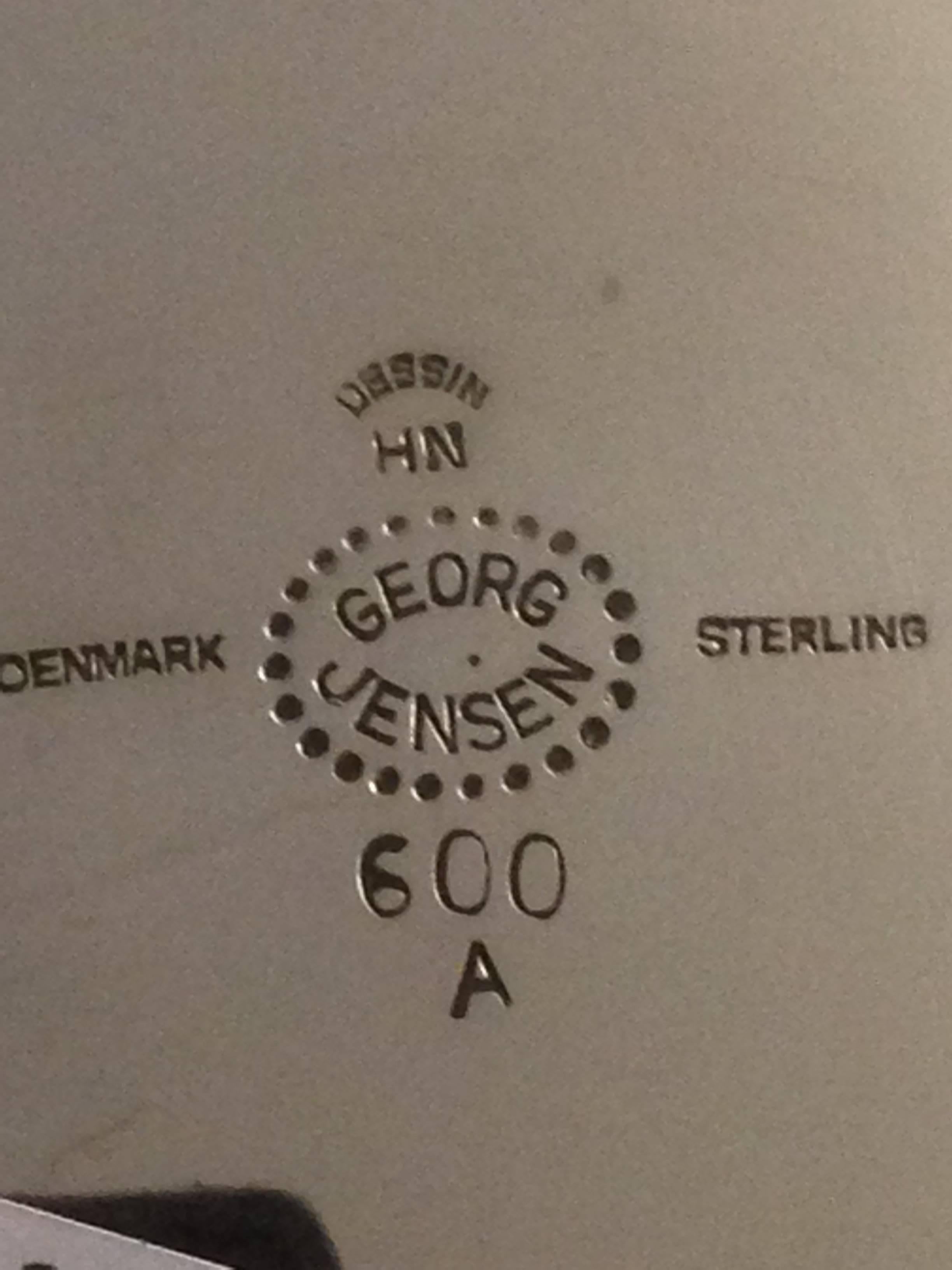 Georg Jensen Sterling Silver Pyramide Bowl In Excellent Condition For Sale In Copenhagen, DK