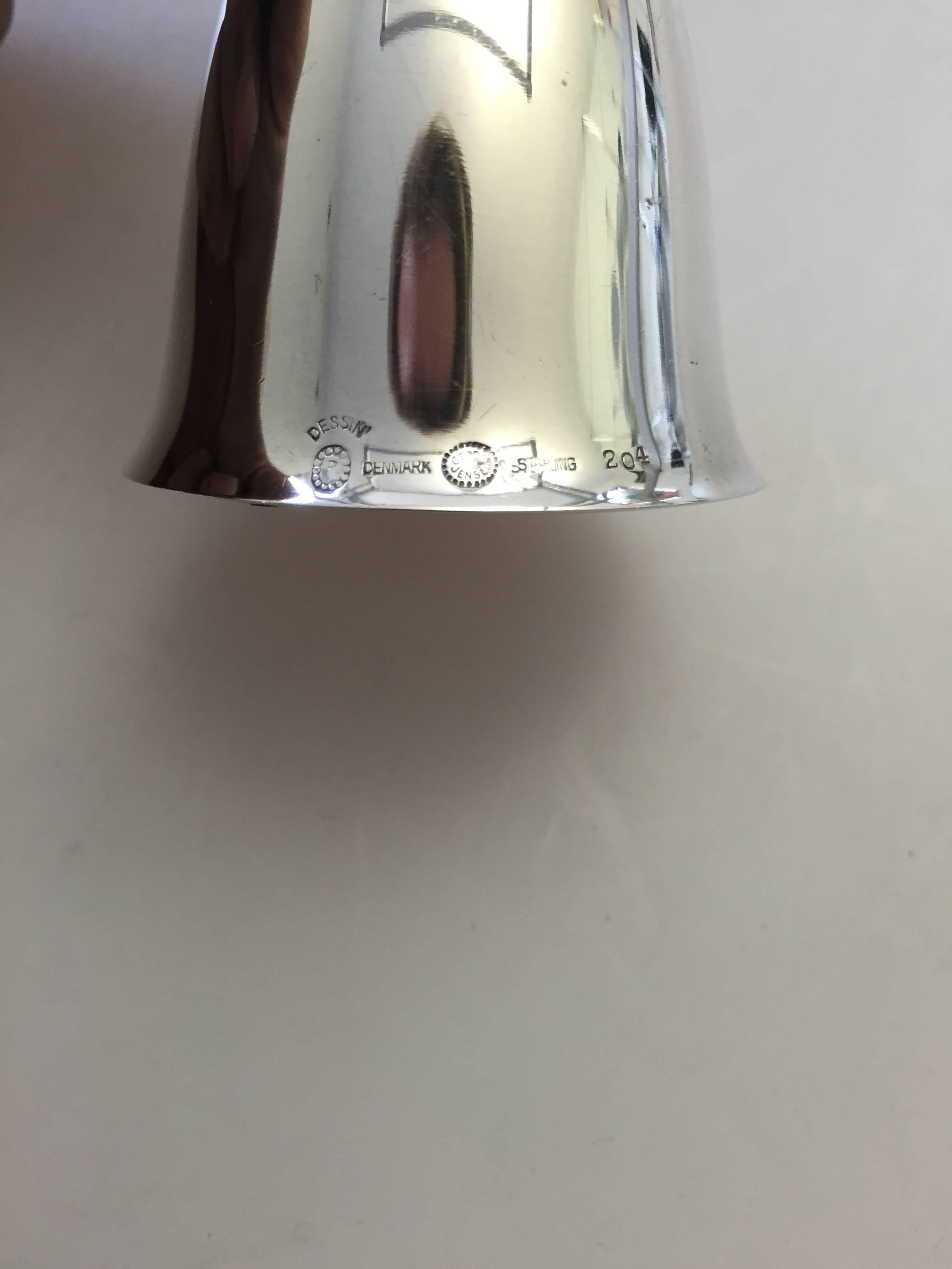 Art Deco Georg Jensen Sterling Silver Acorn Table Bell