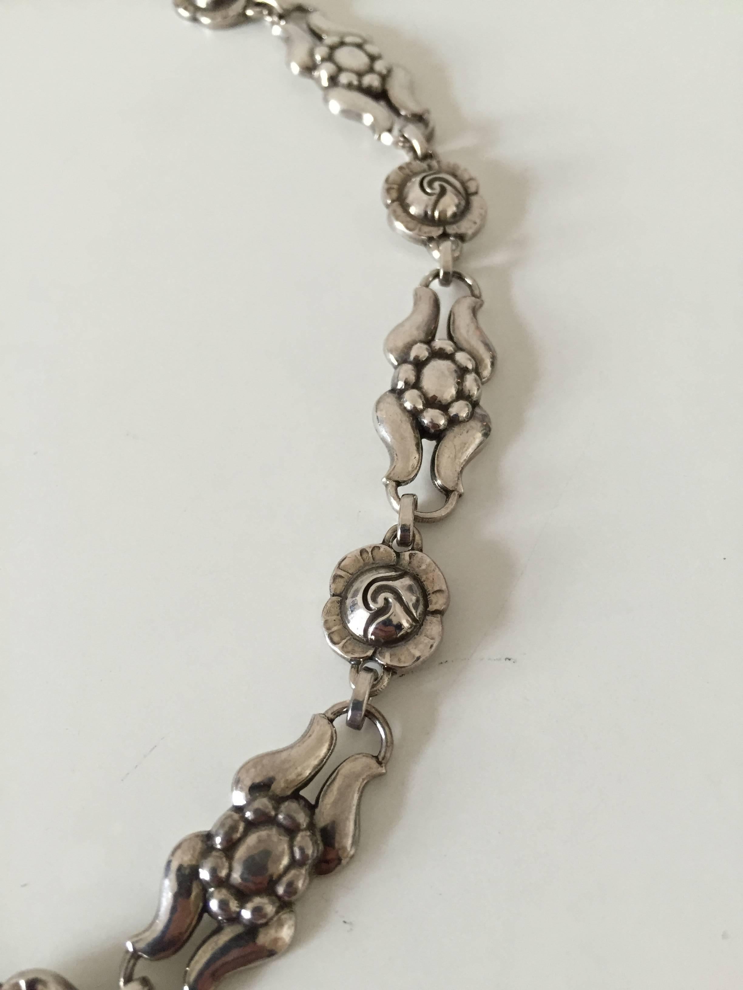 Danish Georg Jensen Sterling Silver Necklace