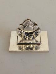Georg Jensen Acorn Sterling Silver Menu Card Holder #62