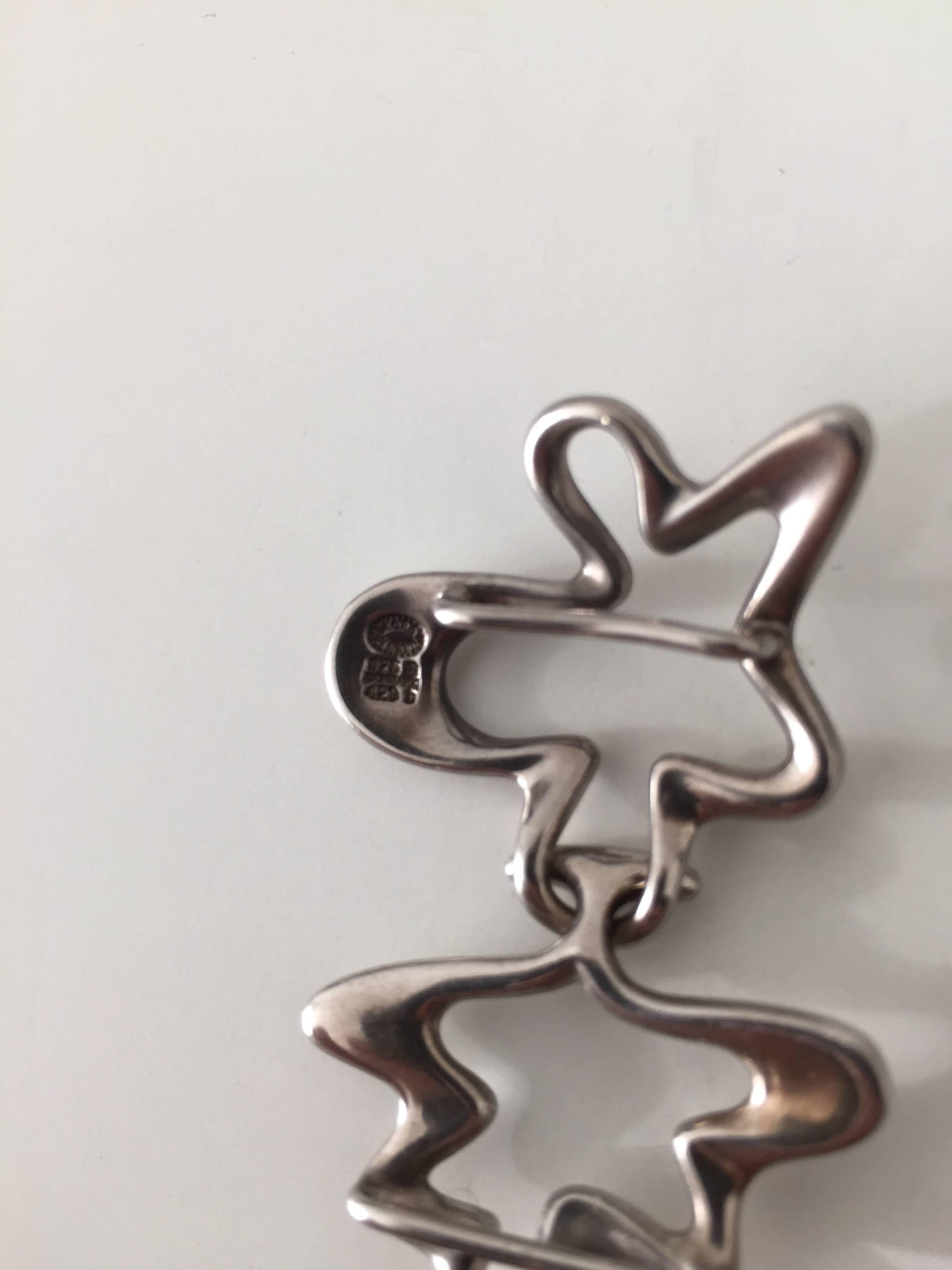 Georg Jensen Sterling Silver Henning Koppel Belt Buckle In Excellent Condition In Copenhagen, DK