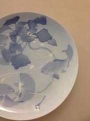 Royal Copenhagen Art Nouveau Unique Wall Charger with Carps by August Hallin