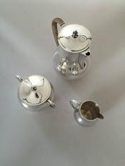 Hans Hansen Sterling Silver Karl Gustav Hansen Coffee Set