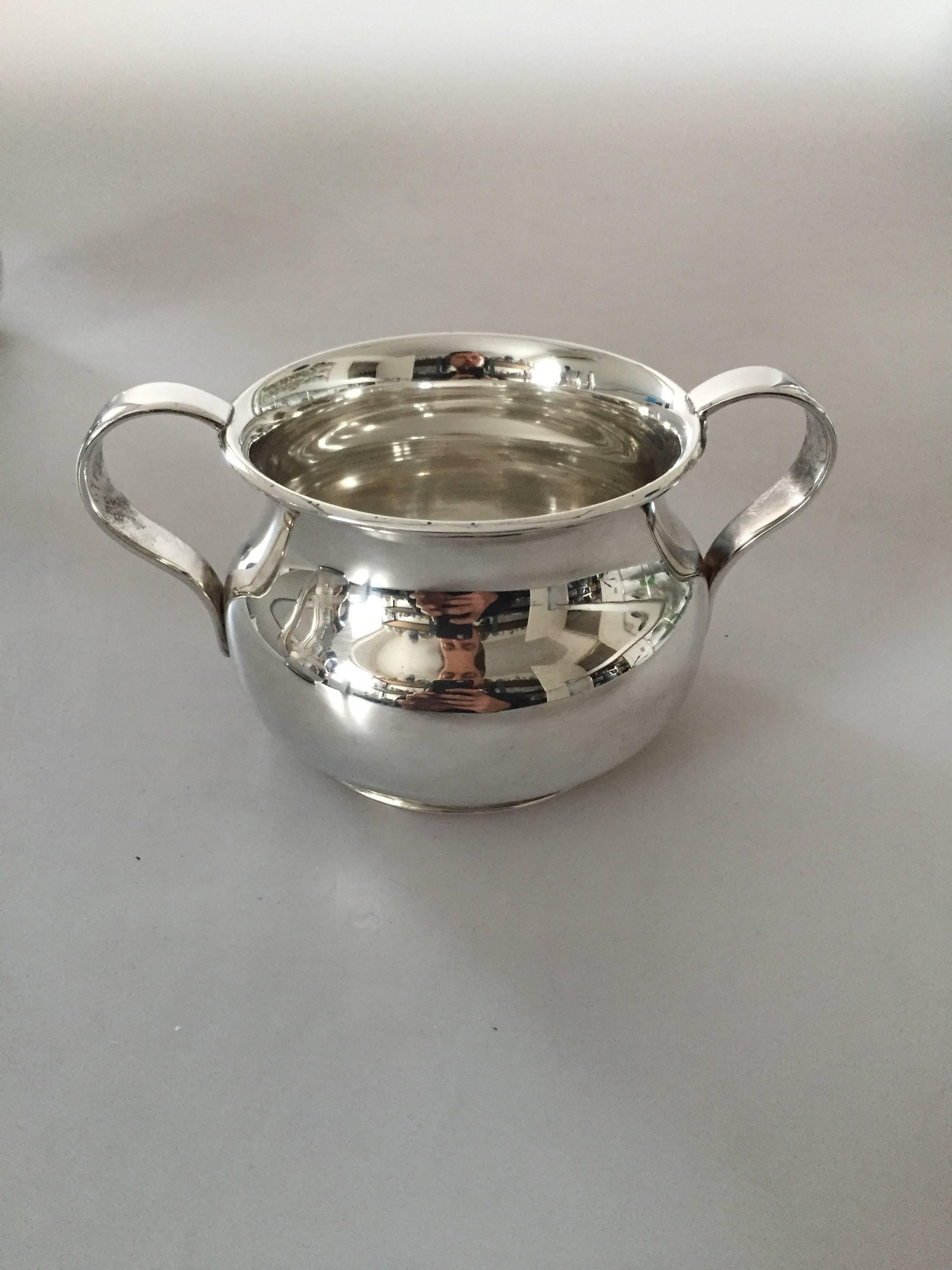 Danish Hingelberg 1930s Sterling Silver Coffee Set For Sale