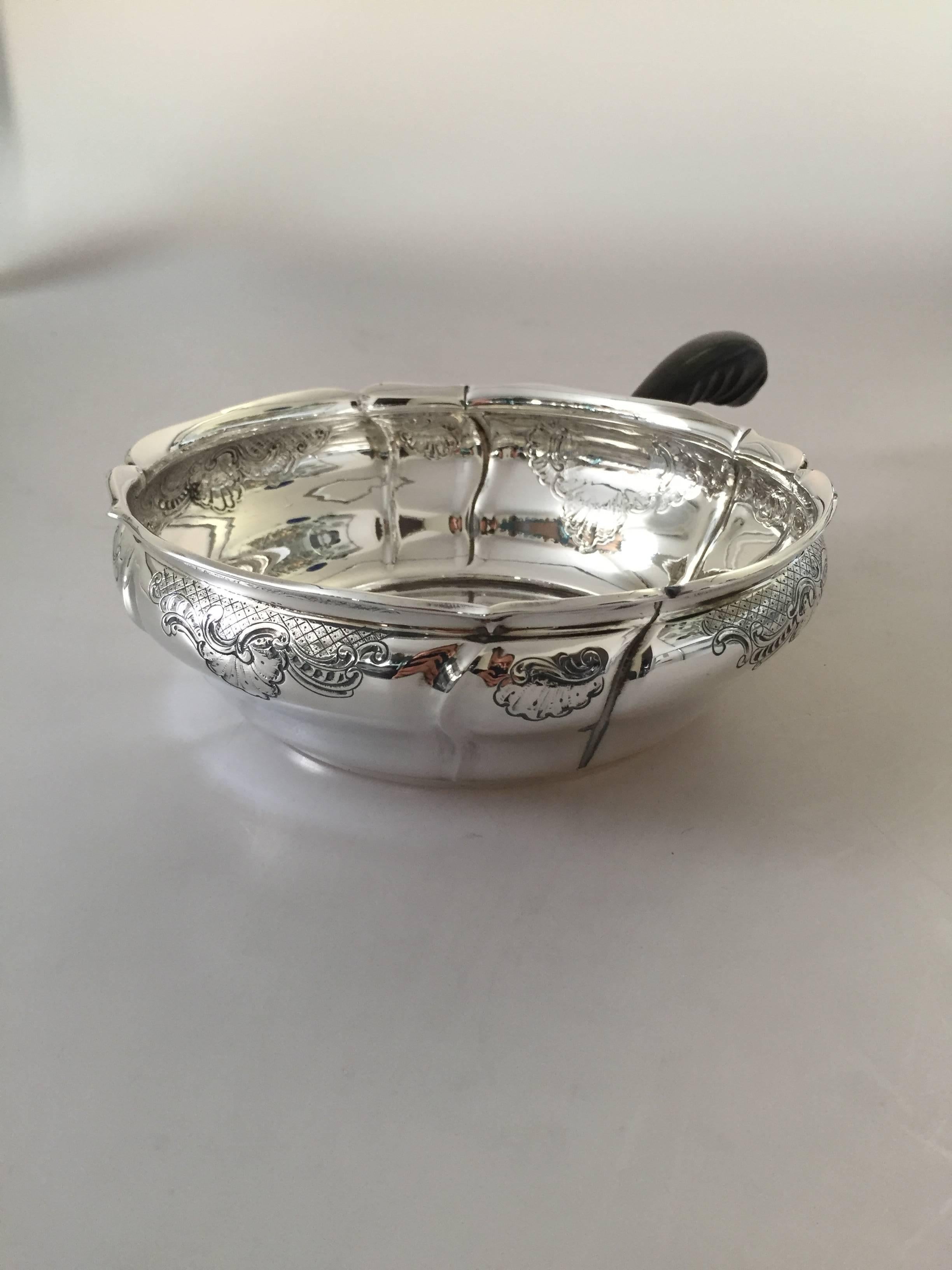 Danish Svend Toxværd Silver Ornamented Sauce Pan with Handle For Sale